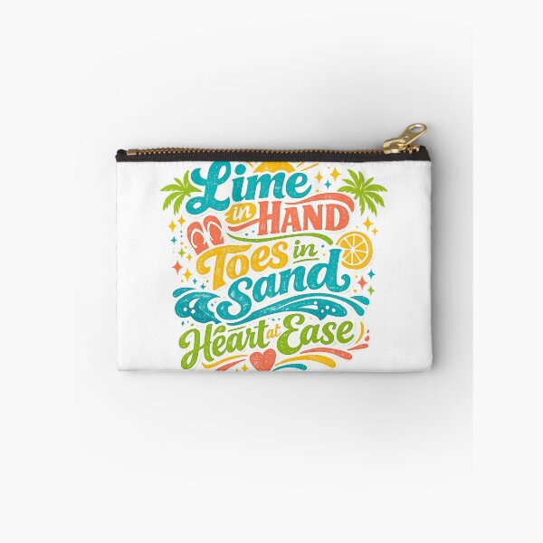 Item preview, Lime In Hand Toes In Sand Tropical Quote Art Design Print designed and sold by inkoutninja.