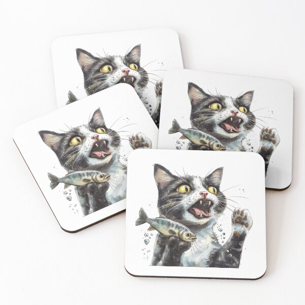 Item preview, Cat | Black & White Cat | Minimal Pet Aesthetic Art designed and sold by Mandayartstudio.