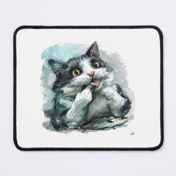Item preview, Cat | Black & White Cat | Minimal Pet Aesthetic Art designed and sold by Mandayartstudio.