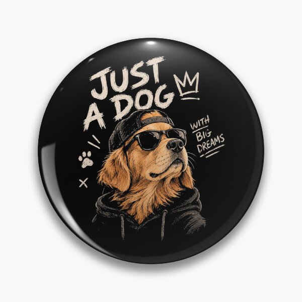 Item preview, Just A Dog With Big Dreams - Cool Golden Retriever Streetwear designed and sold by GenZFashion000.