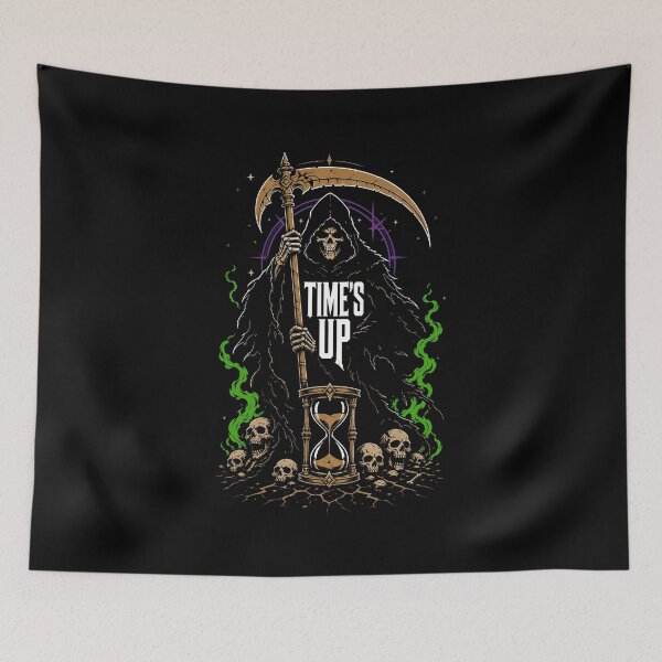 Item preview, Halloween Time's Up Grim Reaper Hourglass Horror designed and sold by Uglyandcute.