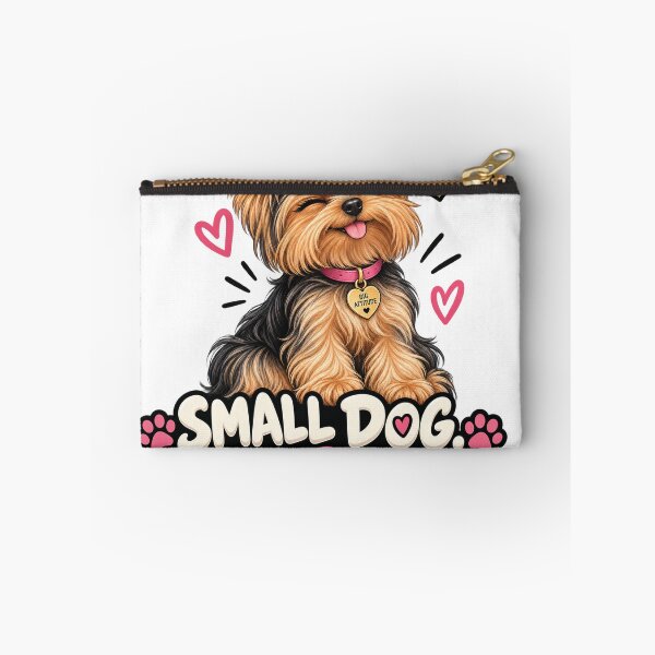 Item preview, Small Dog Huge Opinions Cute Yorkie Dog Lover designed and sold by InkMeander.