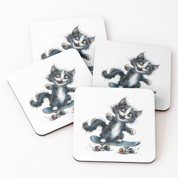 Item preview, Cat | Black & White Cat | Minimal Pet Aesthetic Art designed and sold by Mandayartstudio.