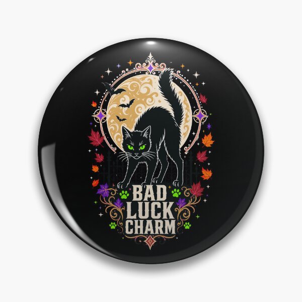 Item preview, Halloween Bad Luck Charm Black Cat Gothic designed and sold by Uglyandcute.