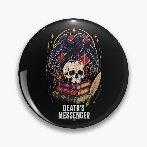 Item preview, Halloween Death's Messenger Raven Skull Gothic Horror designed and sold by Uglyandcute.