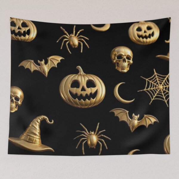 Item preview, Golden Halloween Shadows – Luxe & Mystique designed and sold by Catfcreations.