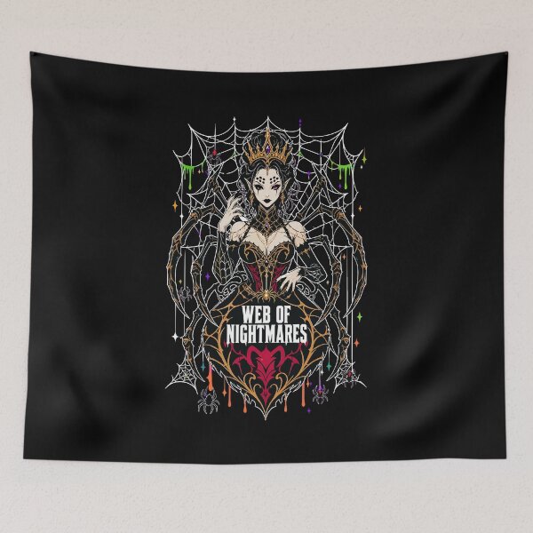 Item preview, Halloween Web of Nightmare Gothic Spider Horror designed and sold by Uglyandcute.