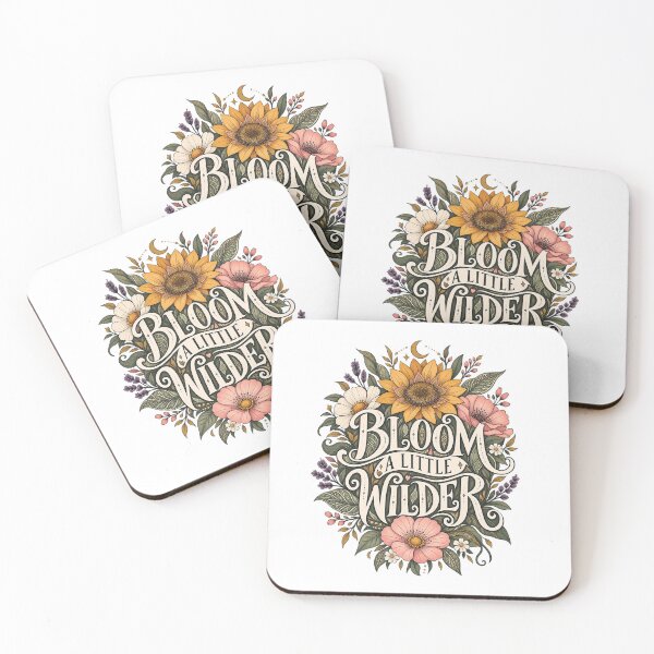 Item preview, Bloom A Little Wilder Boho Floral Botanical Art designed and sold by InkMeander.