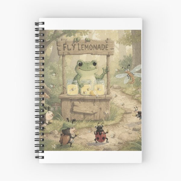 Item preview, Frog Running a Fly Lemonade Stand designed and sold by PictorialWhimsy.