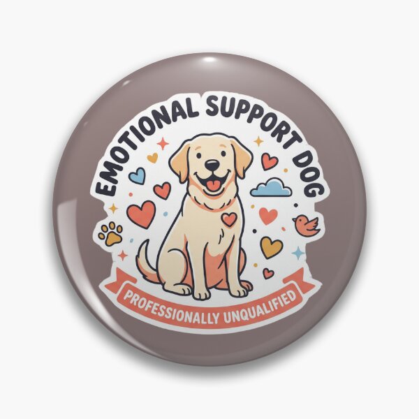 Item preview, Cute Funny Emotional Support Dog Professionally Unqualified Therapy Pet designed and sold by BiniClicks.