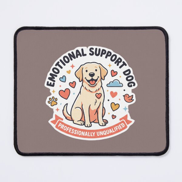 Item preview, Cute Funny Emotional Support Dog Professionally Unqualified Therapy Pet designed and sold by BiniClicks.