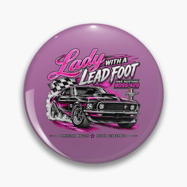 Item preview, Lady With a Lead Foot 1969 Mustang Boss 429 T-Shirt designed and sold by TZehrfeldPhotos.