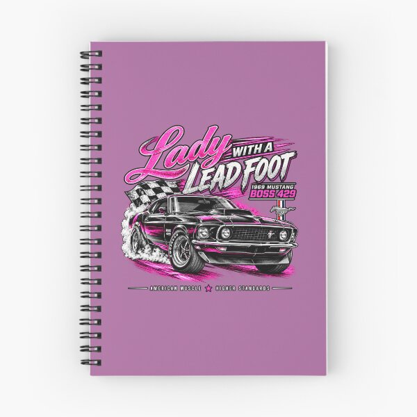 Item preview, Lady With a Lead Foot 1969 Mustang Boss 429 T-Shirt designed and sold by TZehrfeldPhotos.