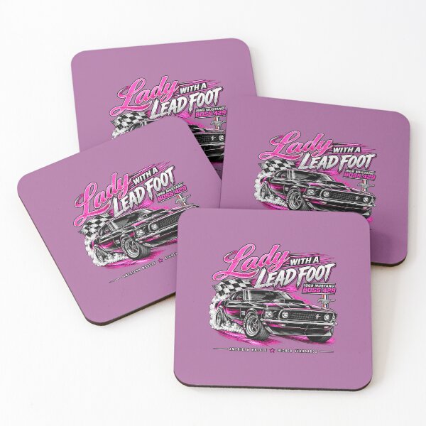 Item preview, Lady With a Lead Foot 1969 Mustang Boss 429 T-Shirt designed and sold by TZehrfeldPhotos.