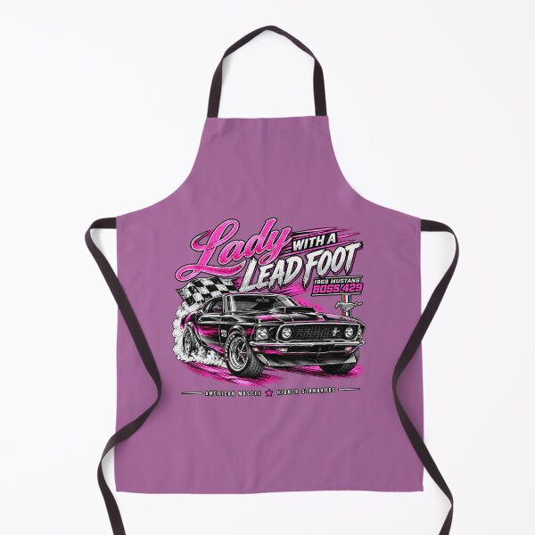 Item preview, Lady With a Lead Foot 1969 Mustang Boss 429 T-Shirt designed and sold by TZehrfeldPhotos.