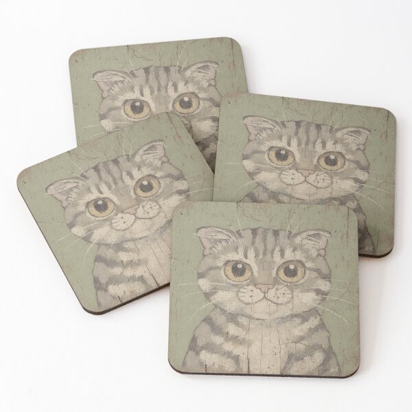 Item preview, Betrayed Scottish Fold Folk Cat designed and sold by PictorialWhimsy.
