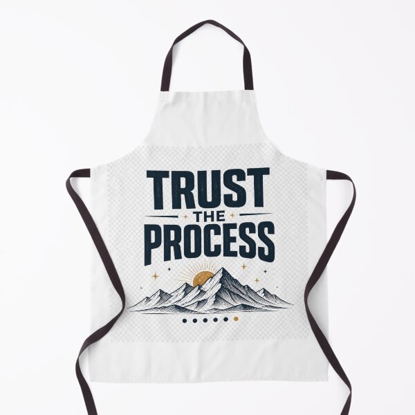 Item preview, Trust the Process Mountain Motivational Typography designed and sold by TibbuTees.