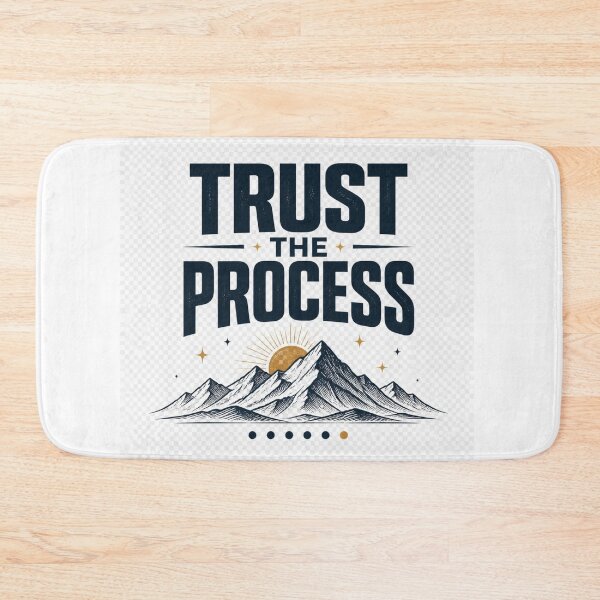 Item preview, Trust the Process Mountain Motivational Typography designed and sold by TibbuTees.