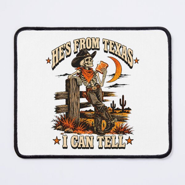Item preview, Texas Skeleton Cowboy Eating Toast Southern Humor designed and sold by chattsuede.