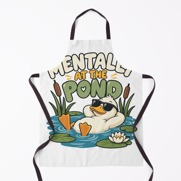 Item preview, Mentally At The Pond Funny Chill Duck designed and sold by InkMeander.