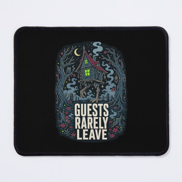 Item preview, Halloween Guests Rarely Leave Haunted House Horror designed and sold by Uglyandcute.