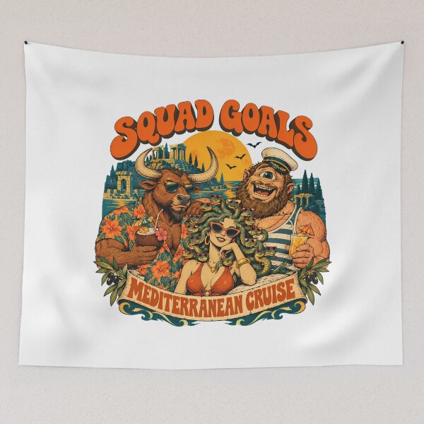 Item preview, Mythology Cruise Monsters Golden Sunset Group Vacationers designed and sold by chattsuede.