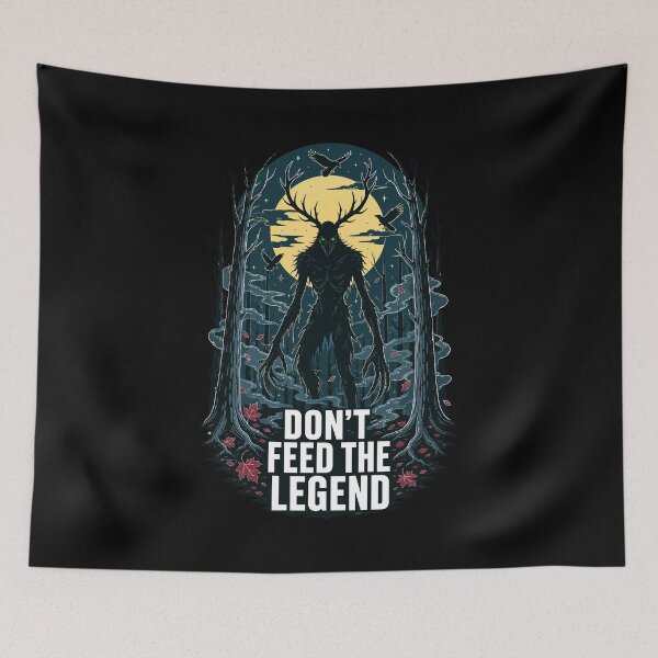 Item preview, Halloween Don't Feed the Legend Dark Forest Creature designed and sold by Uglyandcute.
