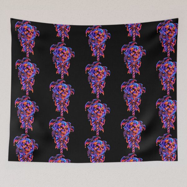 Item preview, Neon Skull Bat Halloween designed and sold by QuiteOrbit.