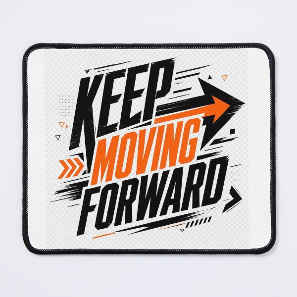 Item preview, Keep Moving Forward Motivational Arrow Typography designed and sold by TibbuTees.