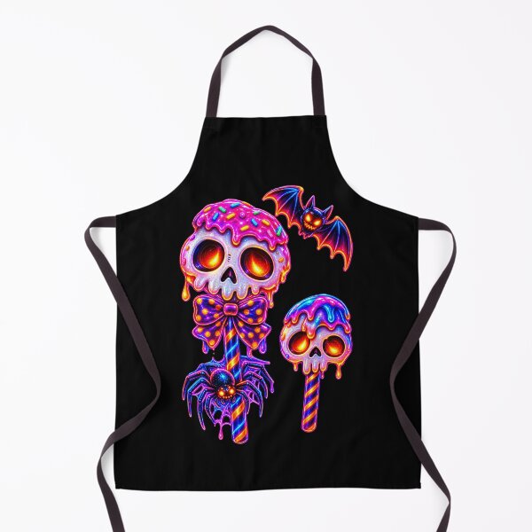 Item preview, Neon Halloween Skull Spider candy designed and sold by QuiteOrbit.