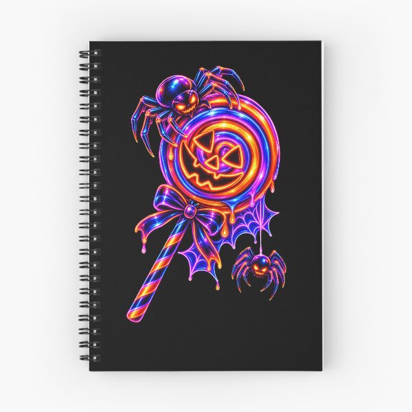 Item preview, Spooky candy Neon Skull and Bats designed and sold by QuiteOrbit.