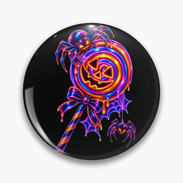 Item preview, Spooky candy Neon Skull and Bats designed and sold by QuiteOrbit.