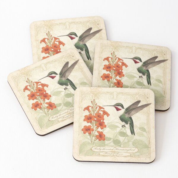 Item preview, Vintage Hummingbird Ornithology Plate designed and sold by PictorialWhimsy.