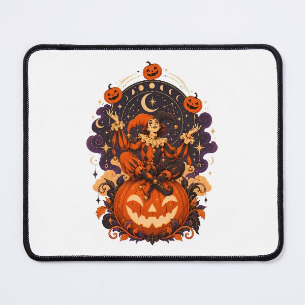 Item preview, Gothic Jester Juggling Pumpkin Celestial Halloween designed and sold by chattsuede.