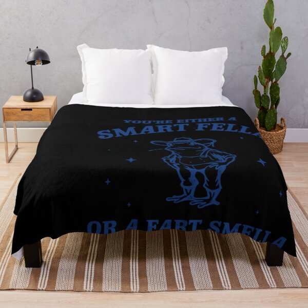 Item preview, Are You A Smart Fella Or Fart Smella Vintage Style Retro Cartoon Weird Meme Cowboy Frog Silly designed and sold by filyanlooiv.