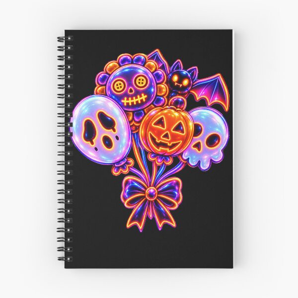 Item preview, Colorful Gothic Balloon Skull Halloween designed and sold by QuiteOrbit.