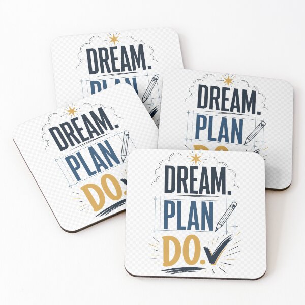 Item preview, Dream Plan Do Motivational Goal Setting Typography designed and sold by TibbuTees.
