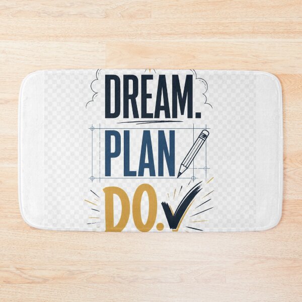Item preview, Dream Plan Do Motivational Goal Setting Typography designed and sold by TibbuTees.
