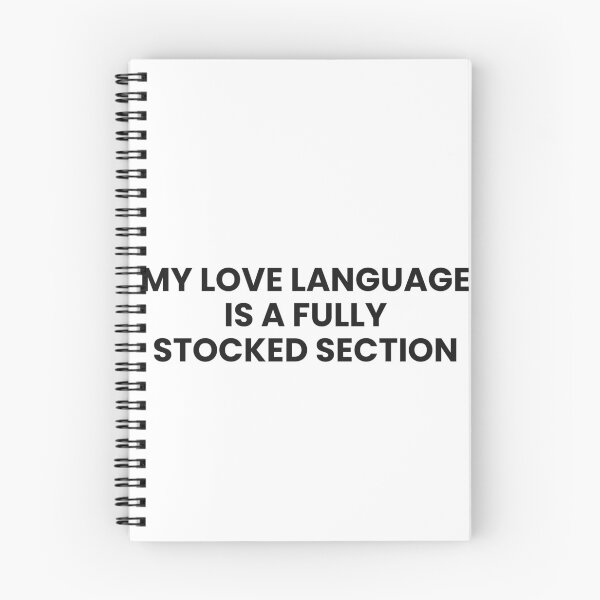 Item preview, My Love Language Is A Fully Stocked Section designed and sold by 86dDesigns.