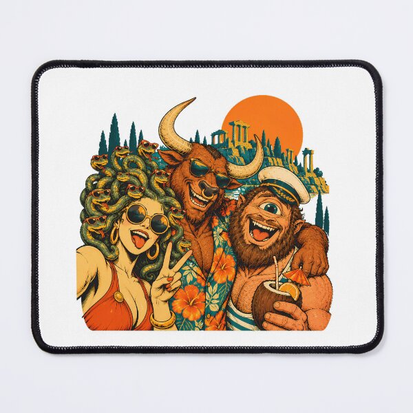 Item preview, Monster Selfie Greek Ruins Classics Student designed and sold by chattsuede.
