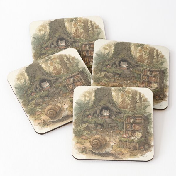 Item preview, Snail Bookseller Carrying a Library designed and sold by PictorialWhimsy.