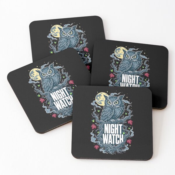 Item preview, Halloween Night Watch Owl Gothic Moon Horror designed and sold by Uglyandcute.