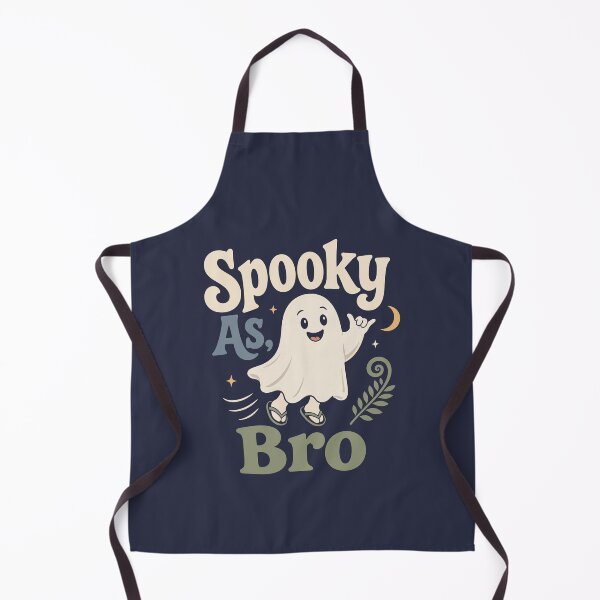 Item preview, Spooky As Bro – Kiwi Halloween Ghost Jandals NZ designed and sold by MvuuStudio.
