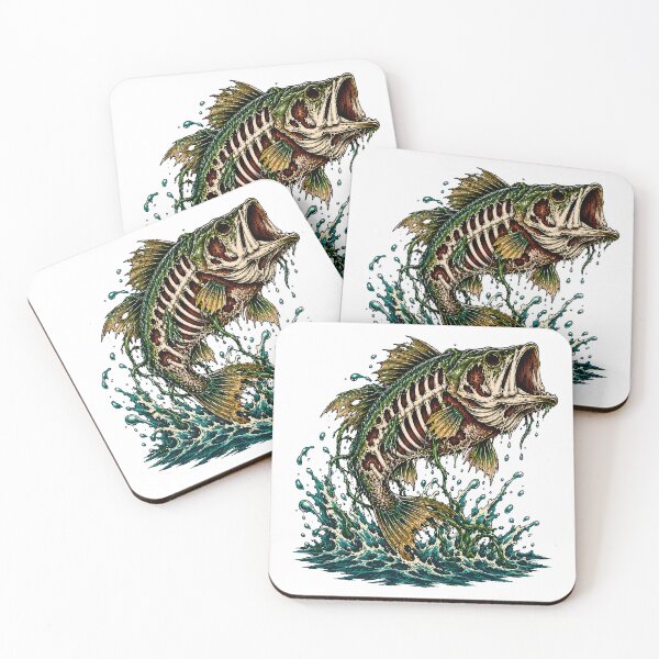 Item preview, Zombie Bass Skeleton Splash Angler designed and sold by chattsuede.