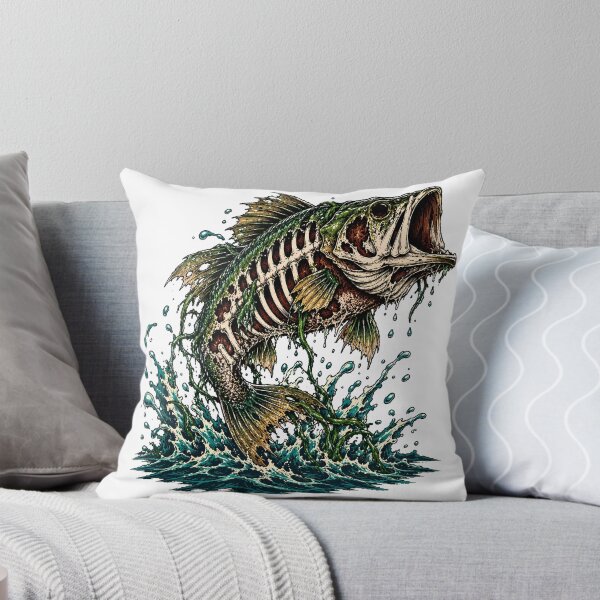 Item preview, Zombie Bass Skeleton Splash Angler designed and sold by chattsuede.