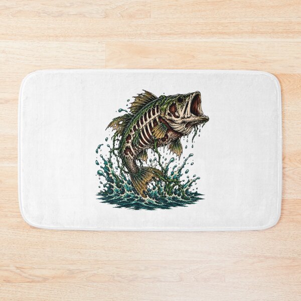 Item preview, Zombie Bass Skeleton Splash Angler designed and sold by chattsuede.