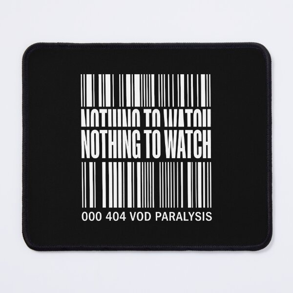Item preview, Nothing to Watch Barcode Binge Watching Humor designed and sold by SplashTastic.