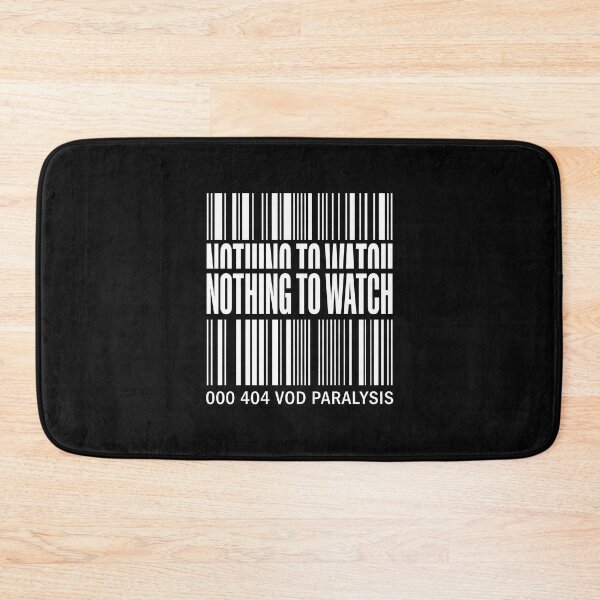 Item preview, Nothing to Watch Barcode Binge Watching Humor designed and sold by SplashTastic.