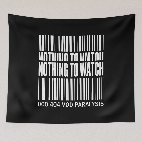 Item preview, Nothing to Watch Barcode Binge Watching Humor designed and sold by SplashTastic.