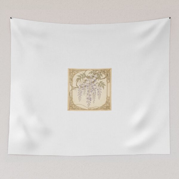 Item preview, Art Nouveau Wisteria Study in Gold designed and sold by PictorialWhimsy.